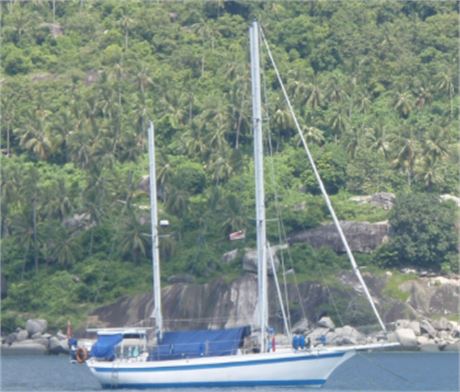 1990 Classic Solid Wood Ketch 43 Sailing Boat for Sale