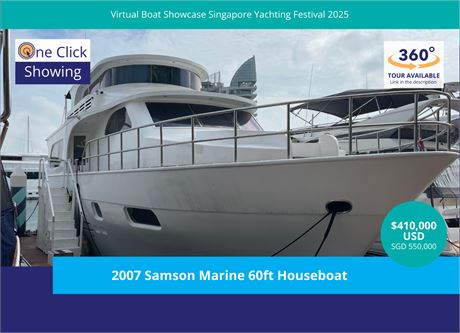 2007 Samson Marine 60ft Houseboat For Sale In Singapore