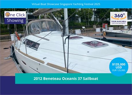 2012 Beneteau Oceanis 37 Sailboat For Sale In Singapore