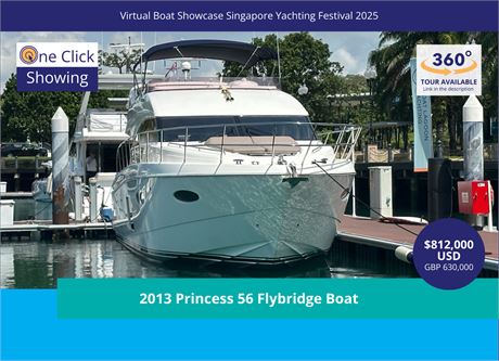 2013 Princess 56 Flybridge Boat for Sale in Singapore